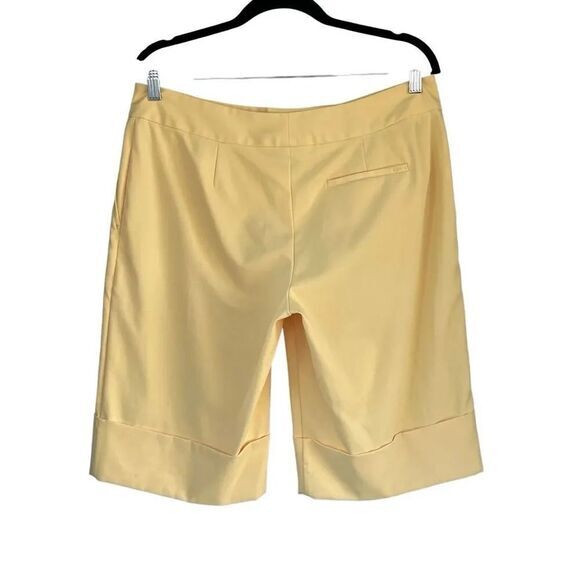 Izod XFG Women's Stretch Bermuda Shorts Yellow Size 10 - Picture 2 of 8